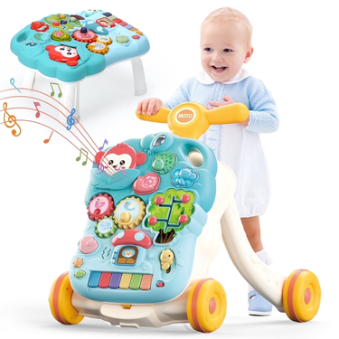 2in1 Baby Musical Walker & Activity Table - Green